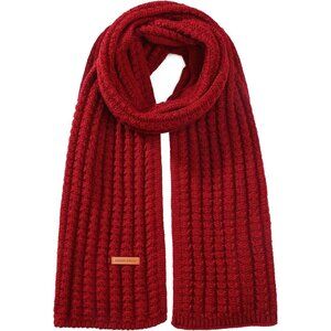 Women's Red Fashionable Casual Scarf Soft Acrylic Winter Warm Stylish Design